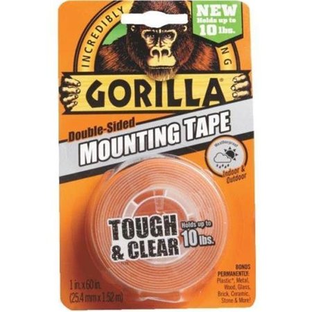 Gorilla Glue The Gorilla Glue 6065003 Clear Gorilla Heavy Duty Mounting Tape 6065003